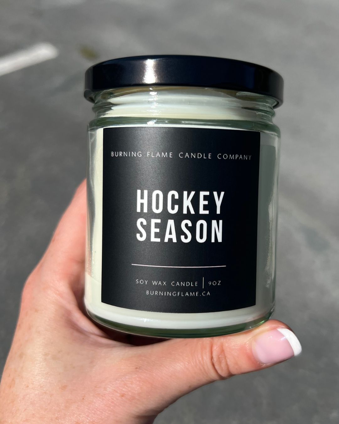 Hockey Season Candle