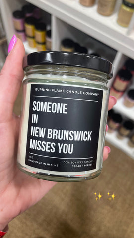 Someone in New Brunswick Misses You Candle
