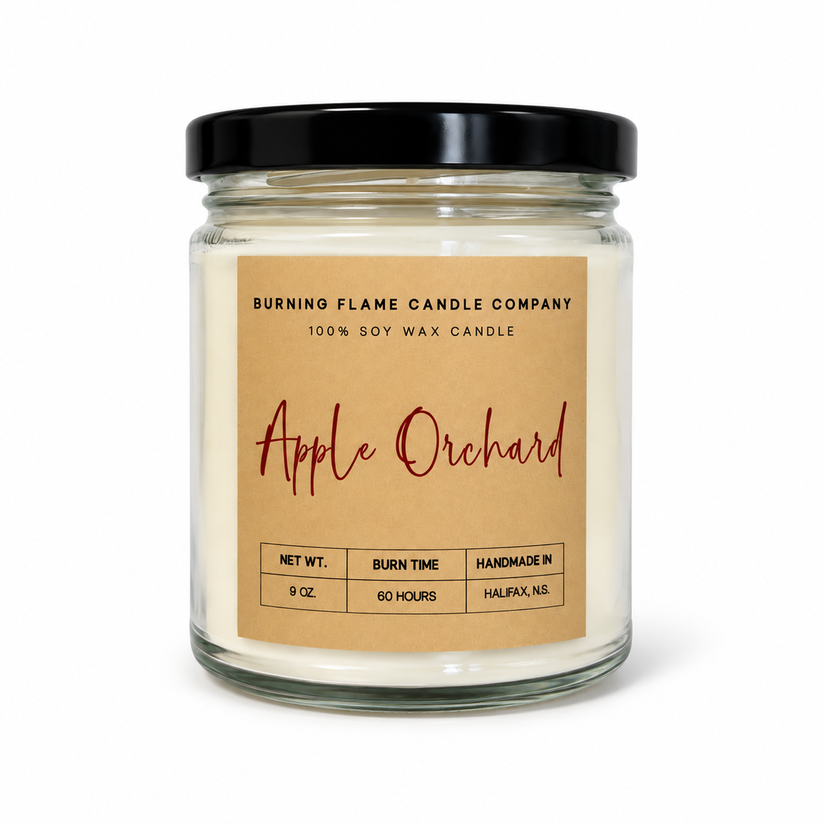 Apple Orchard Candle | Hand-Poured in Halifax – Burning Flame
