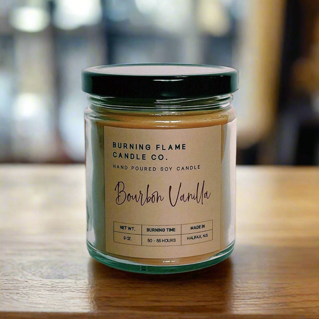 Bourbon Vanilla Candle | Hand-Poured in Halifax – Burning Flame