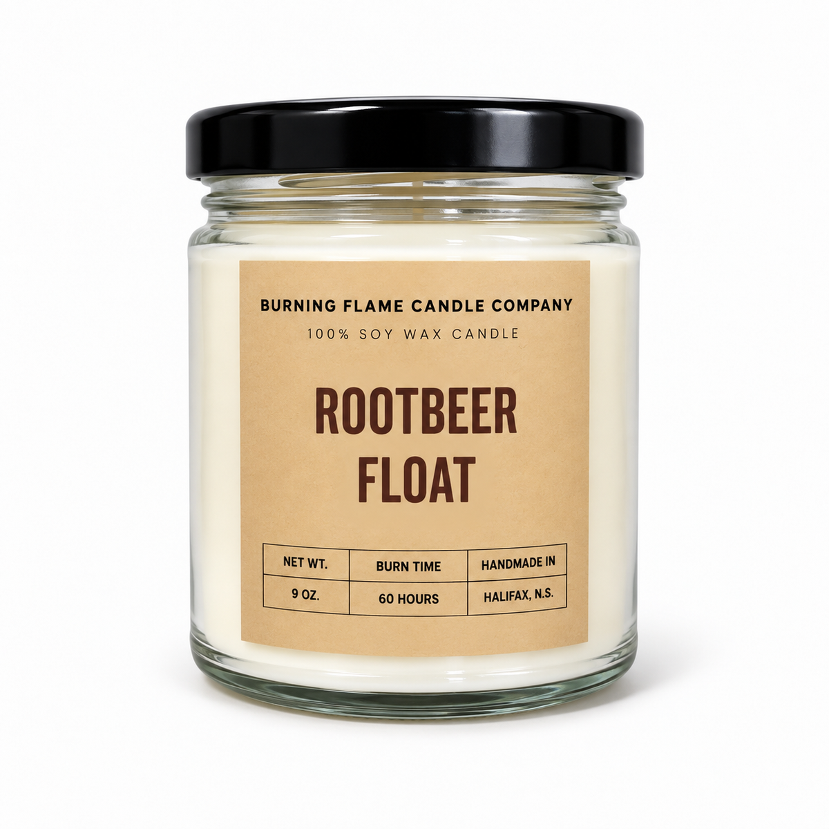 Root Beer Float Candle | Hand-Poured in Halifax – Burning Flame