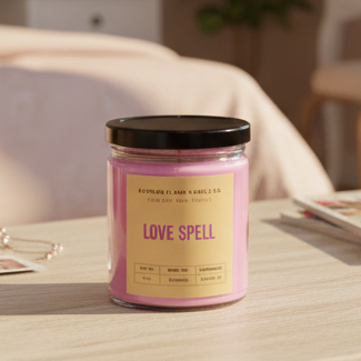 Love Spell Soy Candle | Hand-Poured in Halifax – Burning Flame
