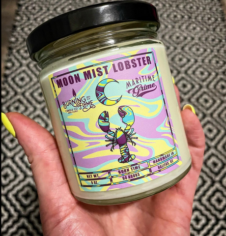 Moon Mist Lobster Candle