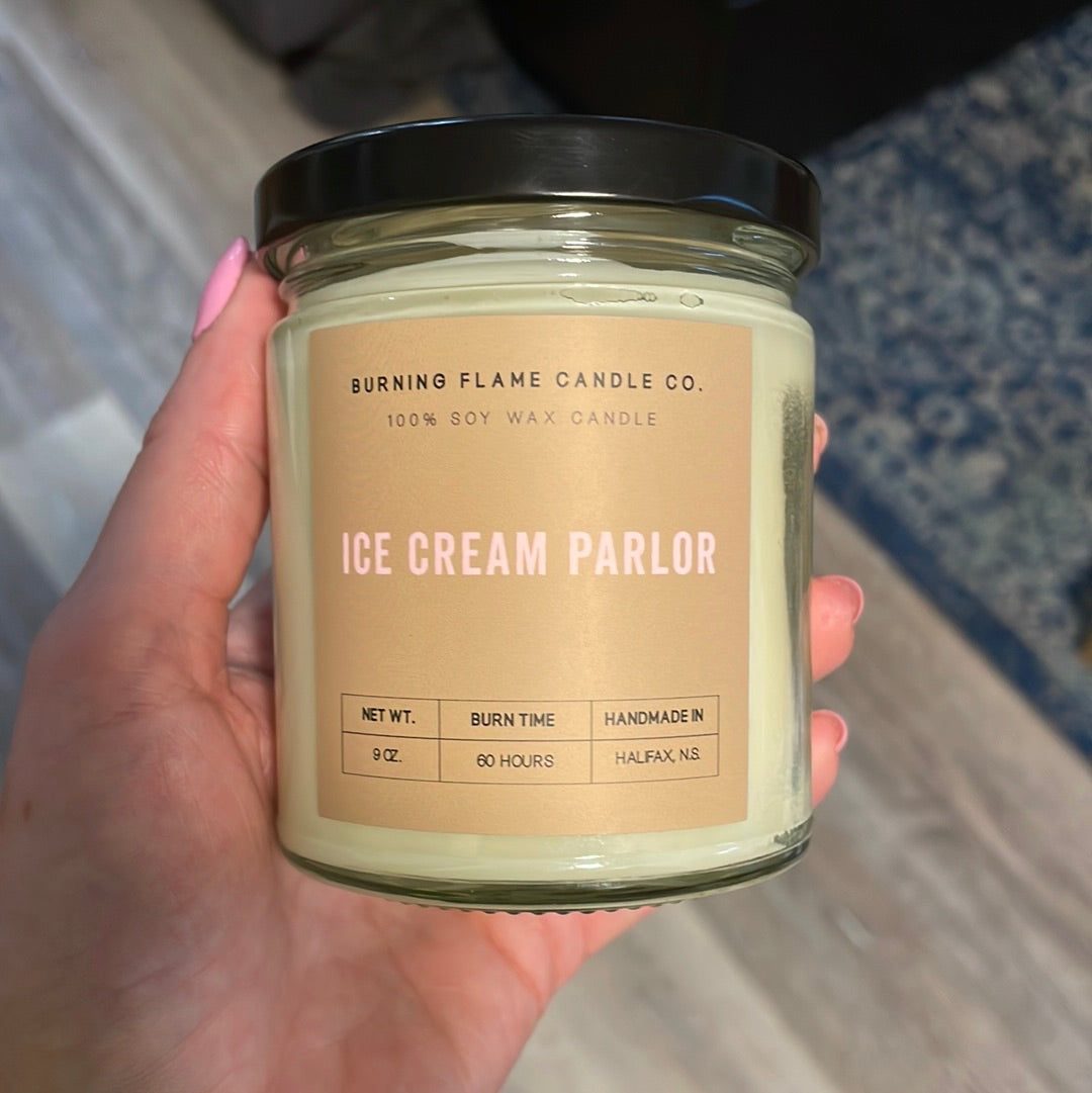 Ice Cream Parlor Candle | Hand-Poured in Halifax – Burning Flame