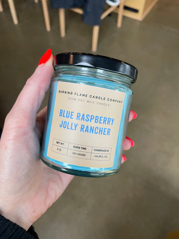 Blue Raspberry Jolly Rancher Candle