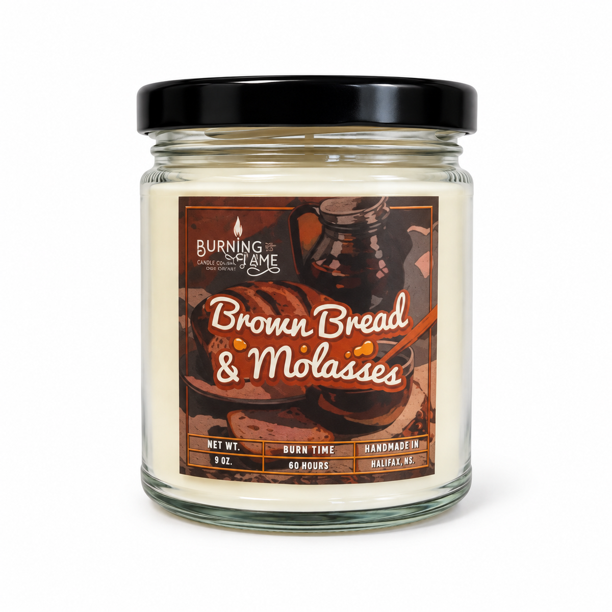 Nova Scotia Brown Bread and Molasses Candle | Hand-Poured in Halifax – Burning Flame