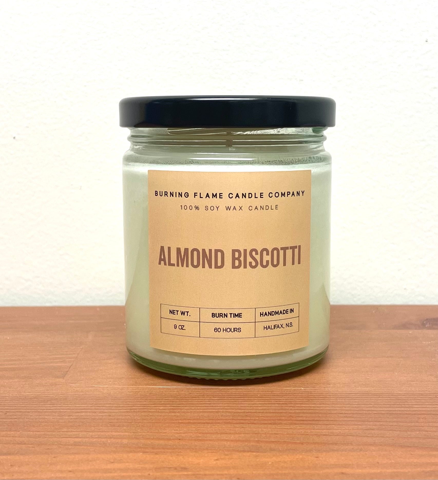 Almond Biscotti Candle | Hand-Poured in Halifax – Burning Flame