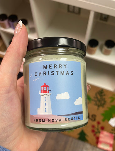 Merry Christmas from Nova Scotia - Candle