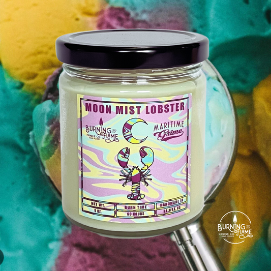 Moon Mist Lobster Candle | Hand-Poured in Halifax – Burning Flame