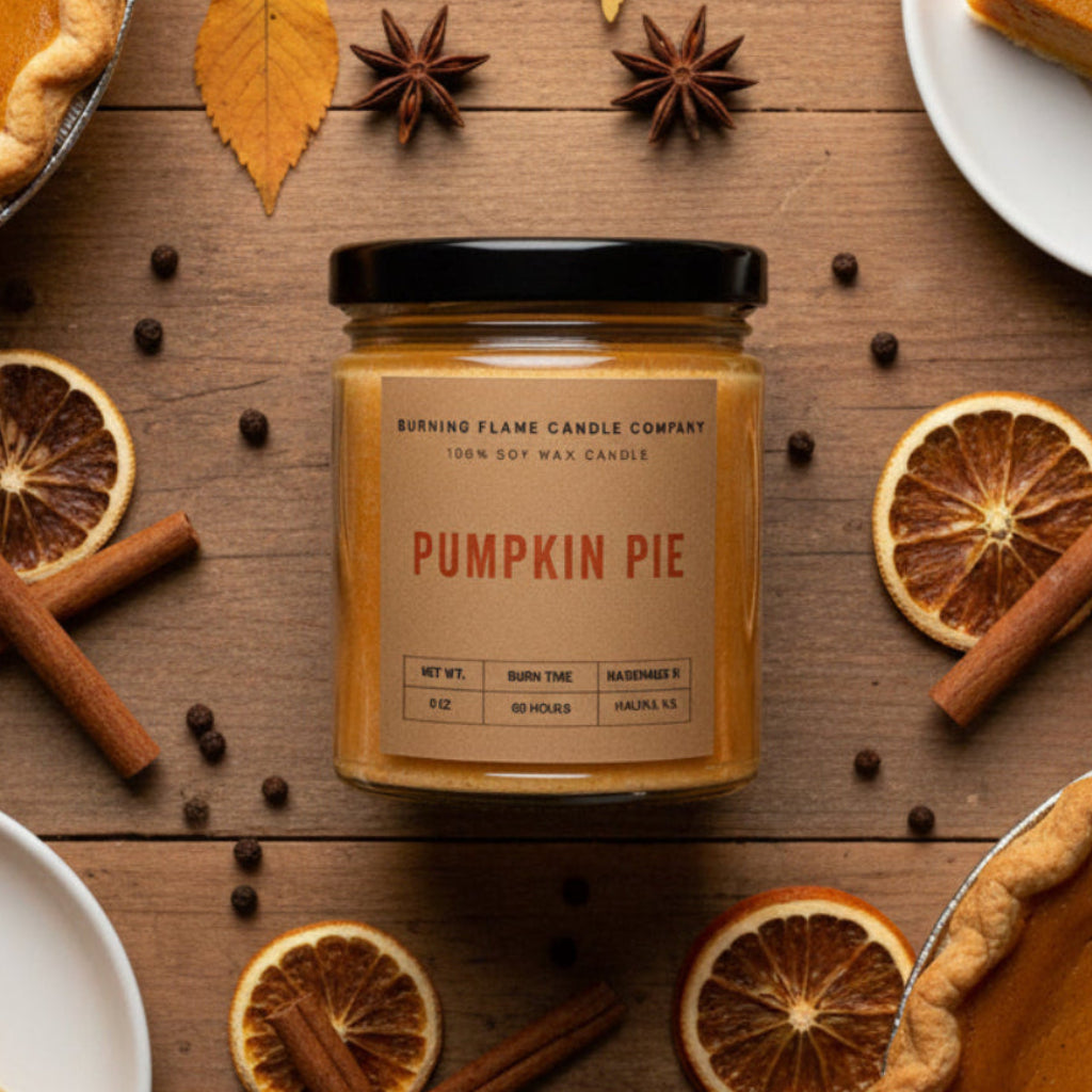 Pumpkin candle