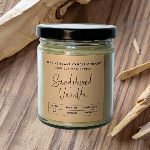 Sandalwood Vanilla - Soy Wax Candle