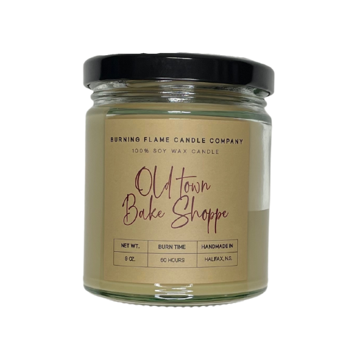 Old Town Bake Shop Candle | Hand-Poured in Halifax – Burning Flame