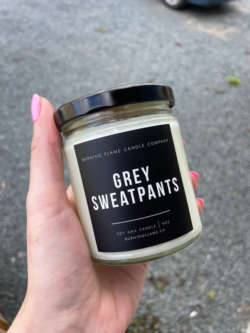 Grey Sweatpants - Candle