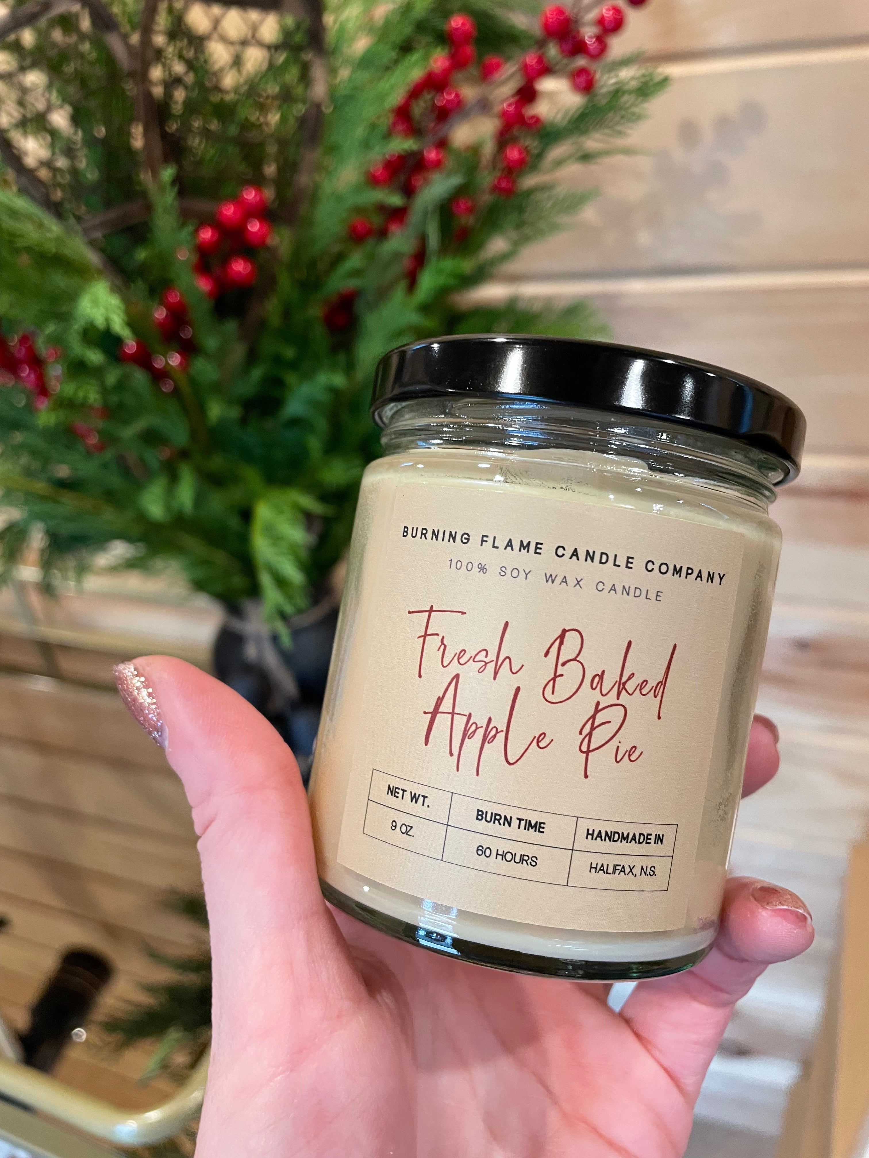 Fresh Baked Apple Pie Candle | Hand-Poured in Halifax – Burning Flame